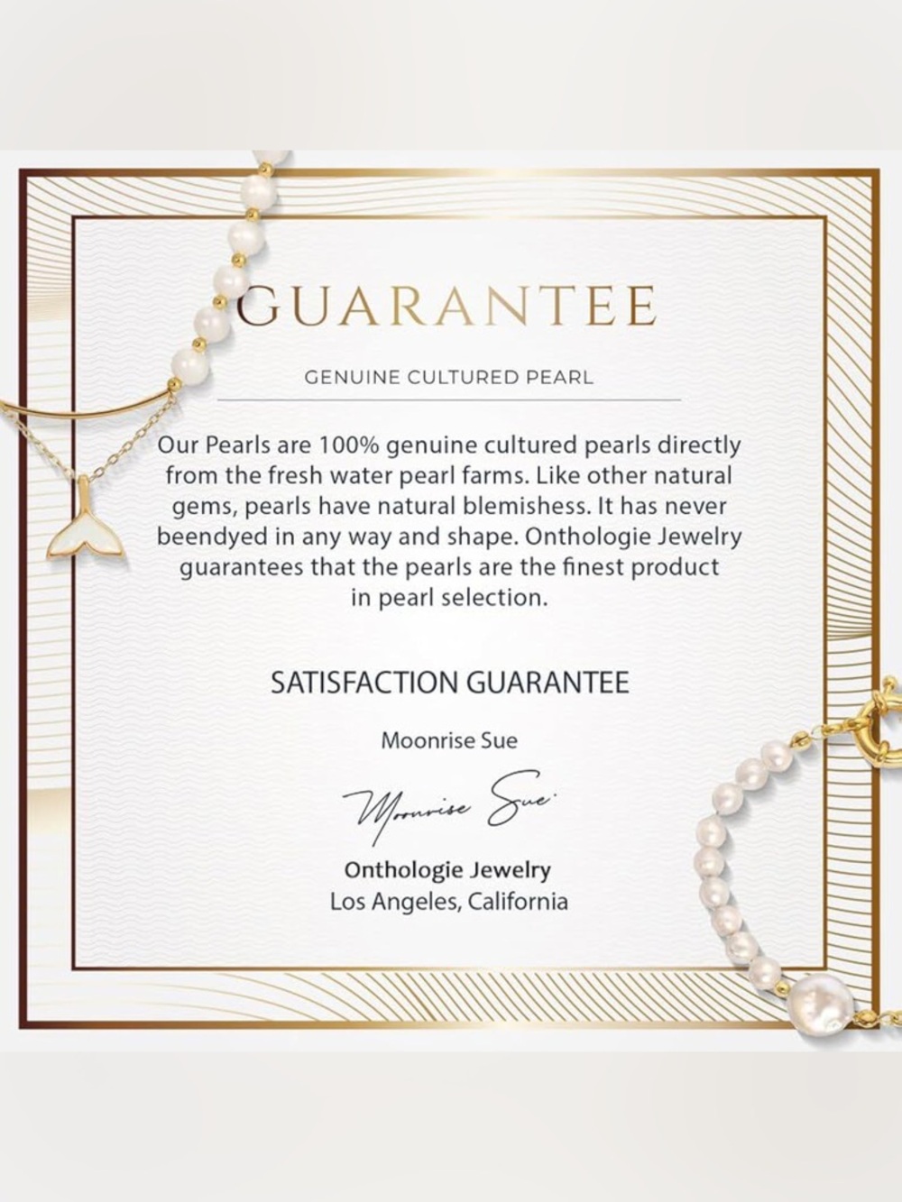 NWT Onthologie fresh water pearl necklace - Picture 7 of 7